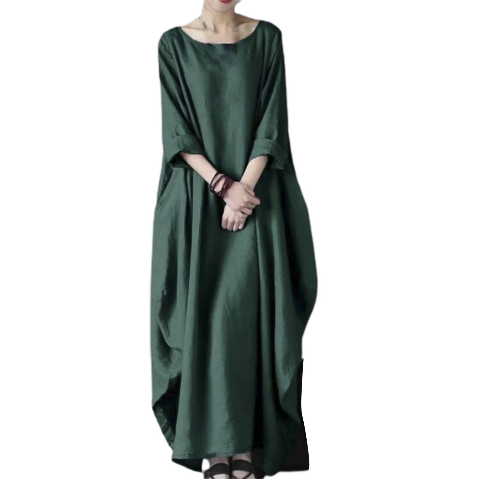 Spring Dress Retro O Neck Spring Dress