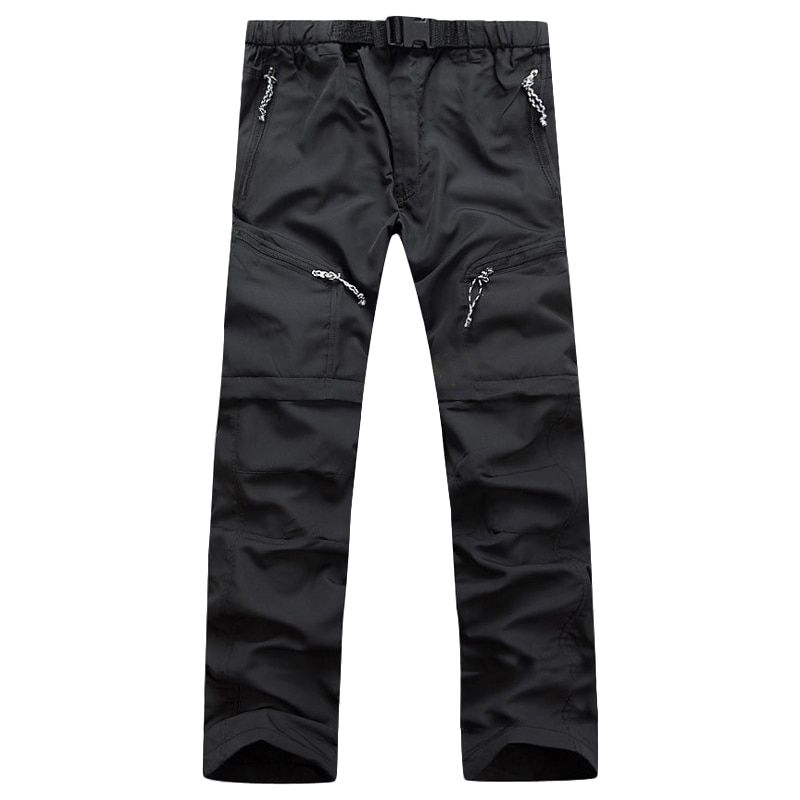 Quick Dry Pants Men Removable OutdoorsFishingHikingCamping Breathable Pants Mens UV Protection Active Joggers Tactical Trousers