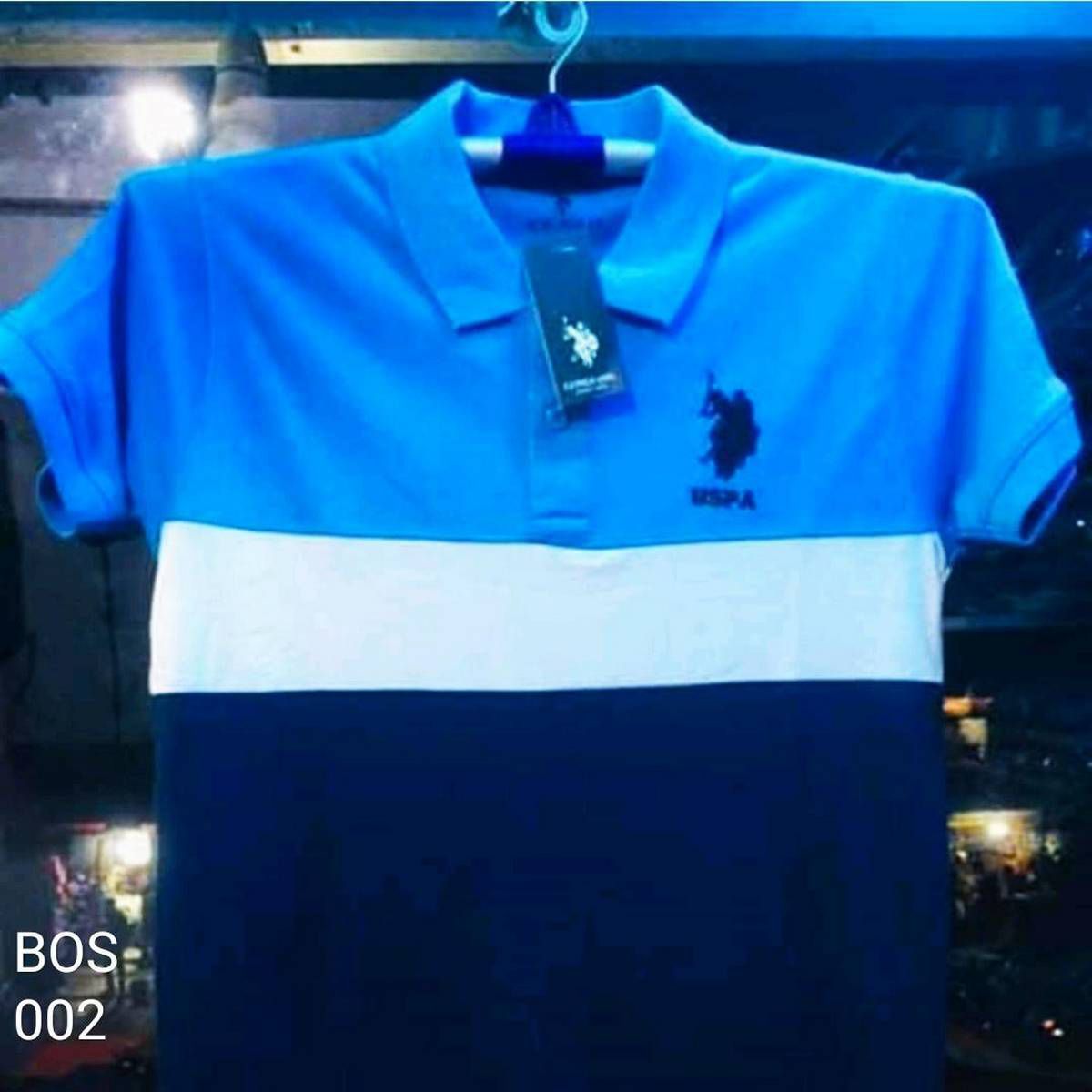 Men`s Royal Blue Color PK Cotton Short Sleeve Shirts