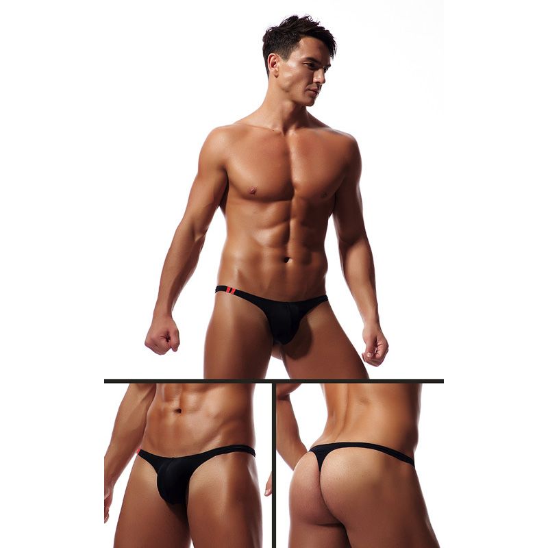 Men's T Back G String Briefs Sexy Breathable Thong Lingerie Jockstrap Men Thong Black White Blue Yellow