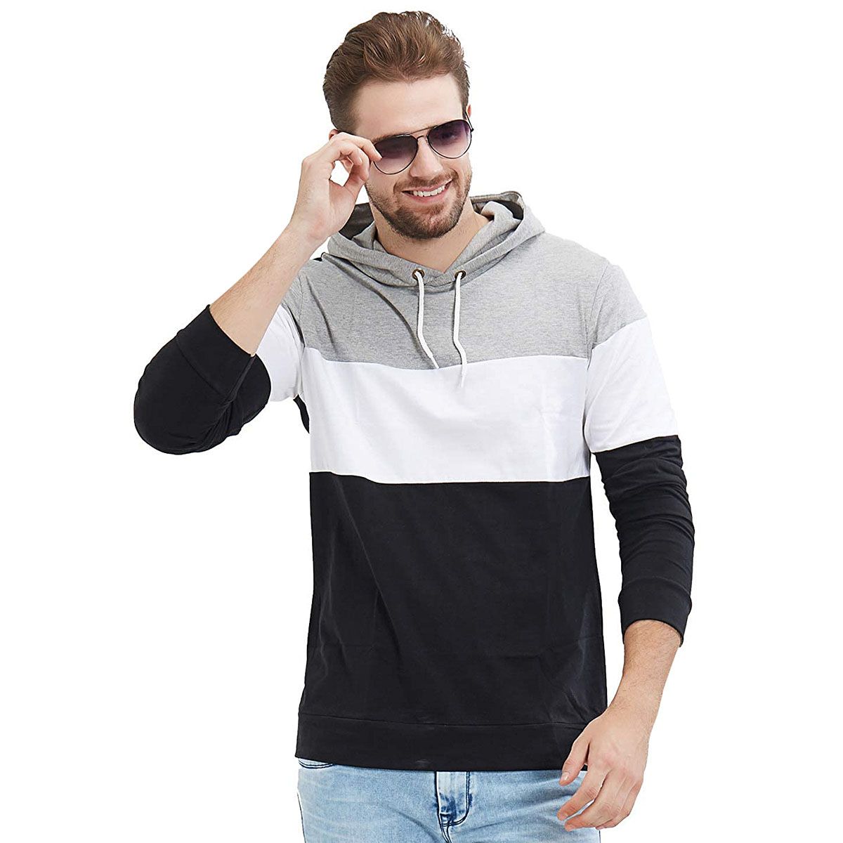 Multicolor Stylish Casual Long Sleeve Hoodies For Men