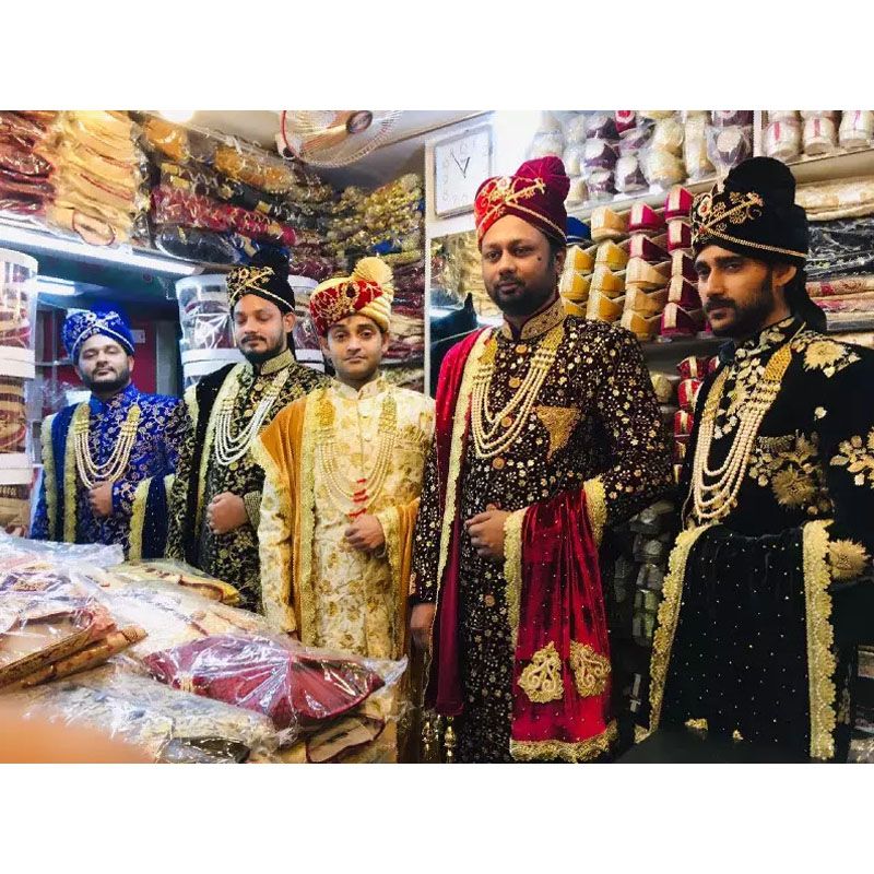 Sherwani,pagri & Orni  Set For Men