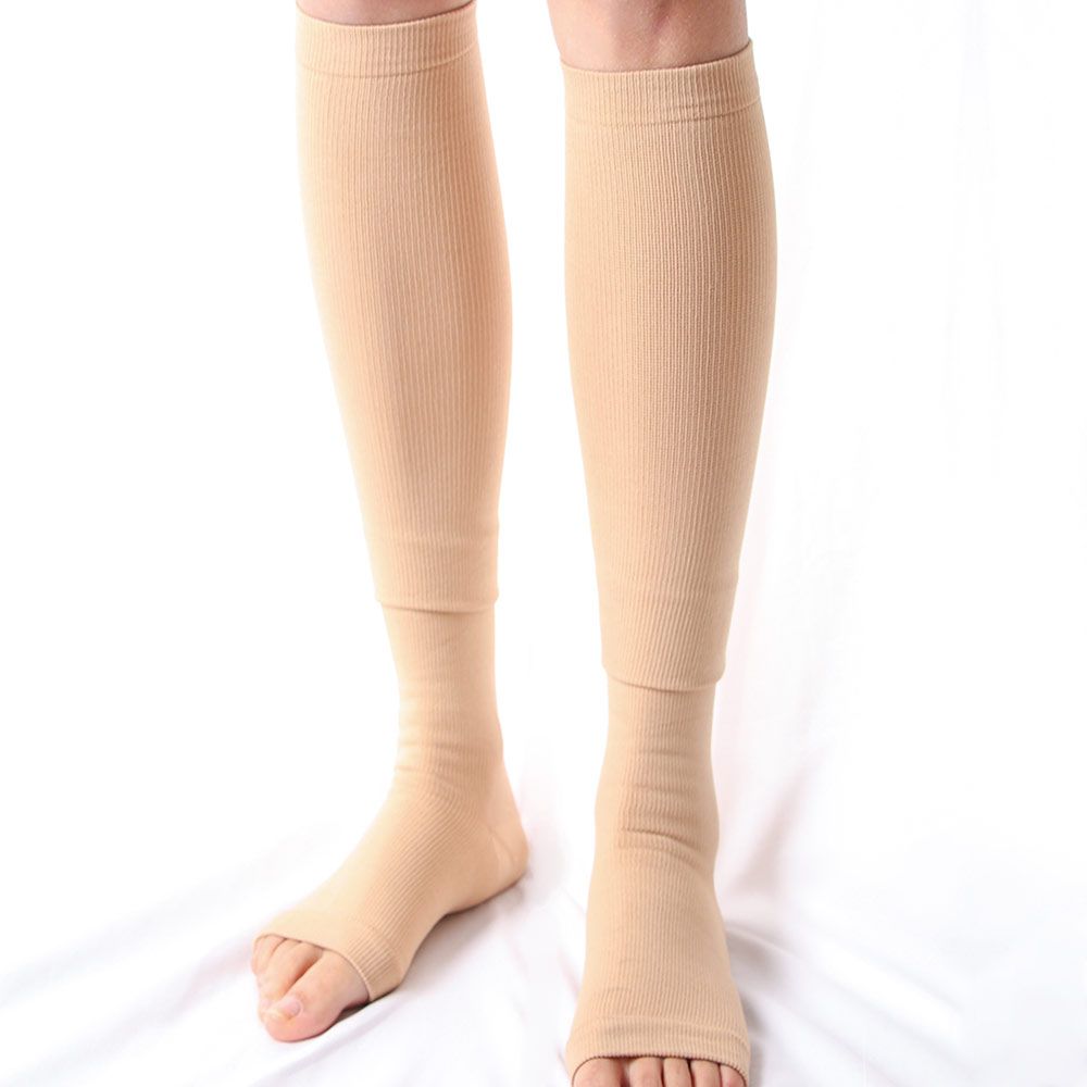 1 Pair Unisex Compression Socks Men Women Medical Varicose Veins Leg Relief Pain Knee Bare Toe Breathable High Socks
