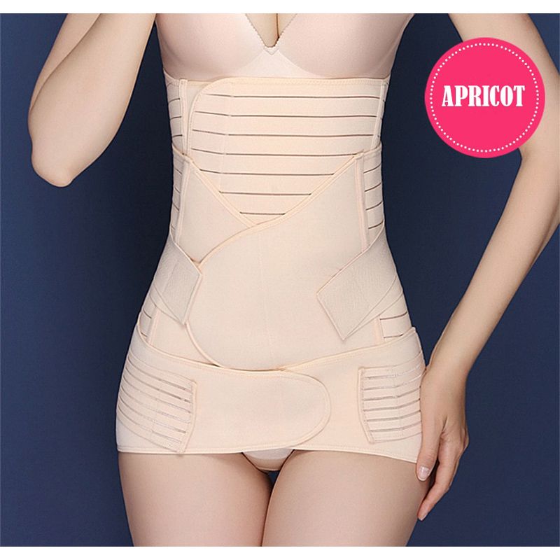 Slimming Waist Trainer 3 in 1 Postpartum Belly Support Recovery Wrap Pelvis Belt Girdles Maternity Band Body Shaper S Corset