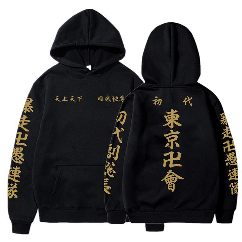 Gambar Valhalla Tokyo Revengers Hoodies Anime Cosplay Pullover Sweatshirts Casual Fashion Printed Hoodie Tops