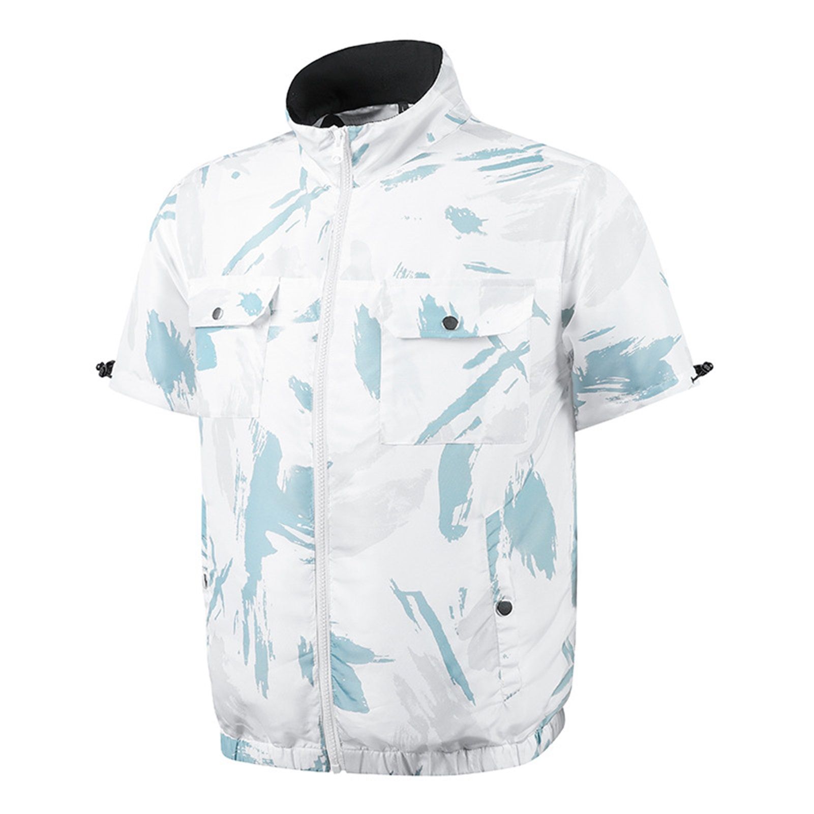 Cooling Fan Jket Short Sleeve Men Summer Sun Protection Cooling Jket