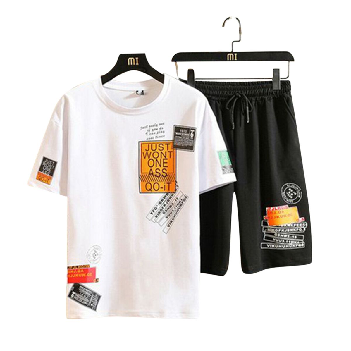 Combo T-shirt and 2 Quarter Pants for Man