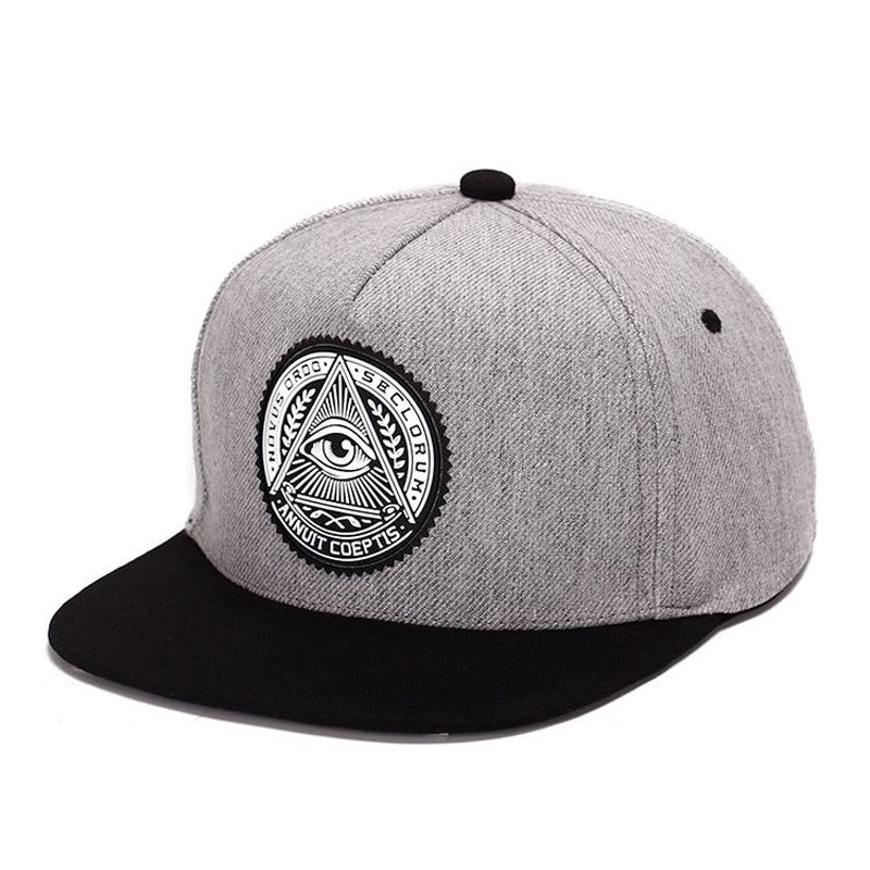 2019 Fashion Round Label Triangle Illuminati Snapback Hats Women Adjustable Baseball Men Snapbacks Hip Hop Hat