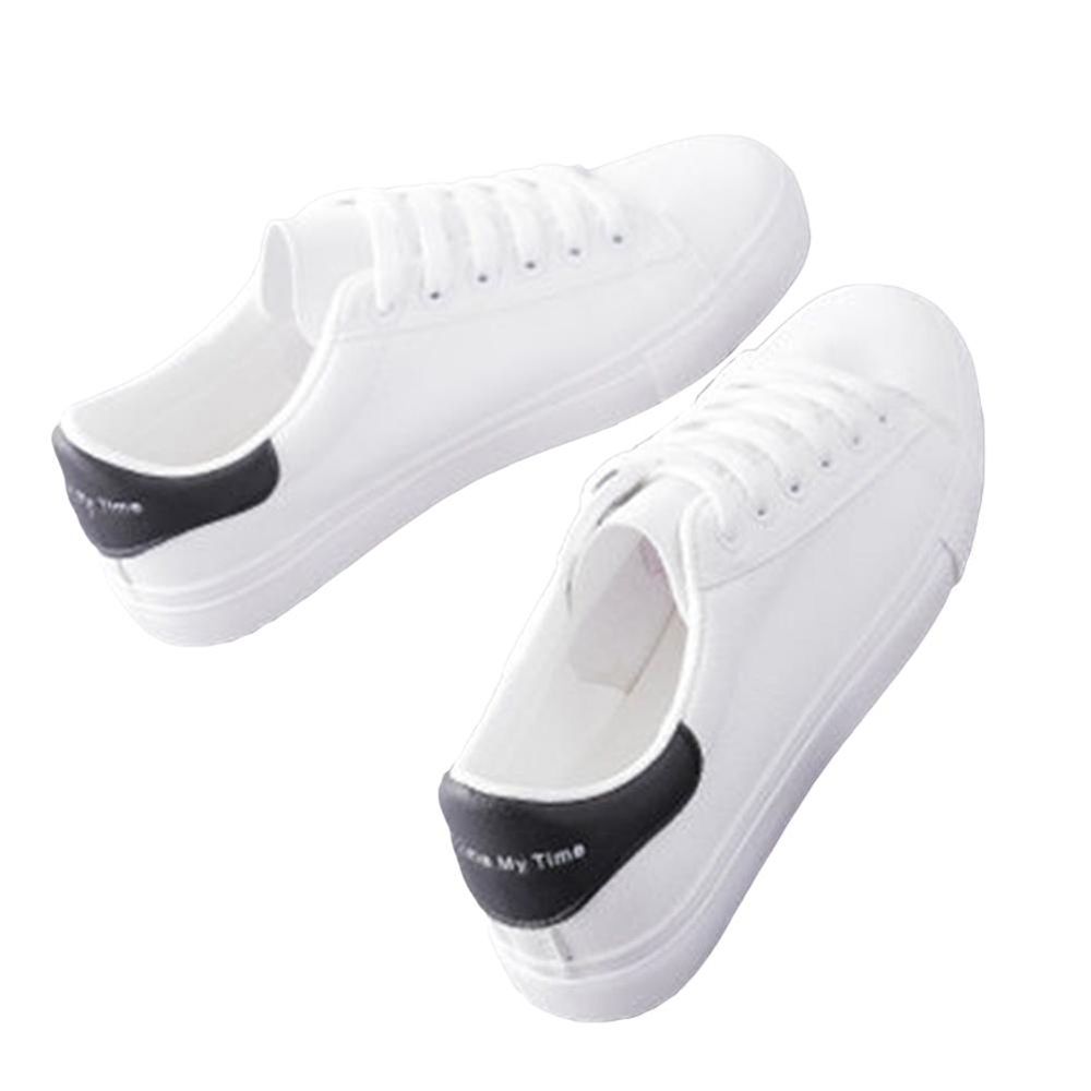 Women Sneakers Anti-slip Flat Lace up Sports Shoes
