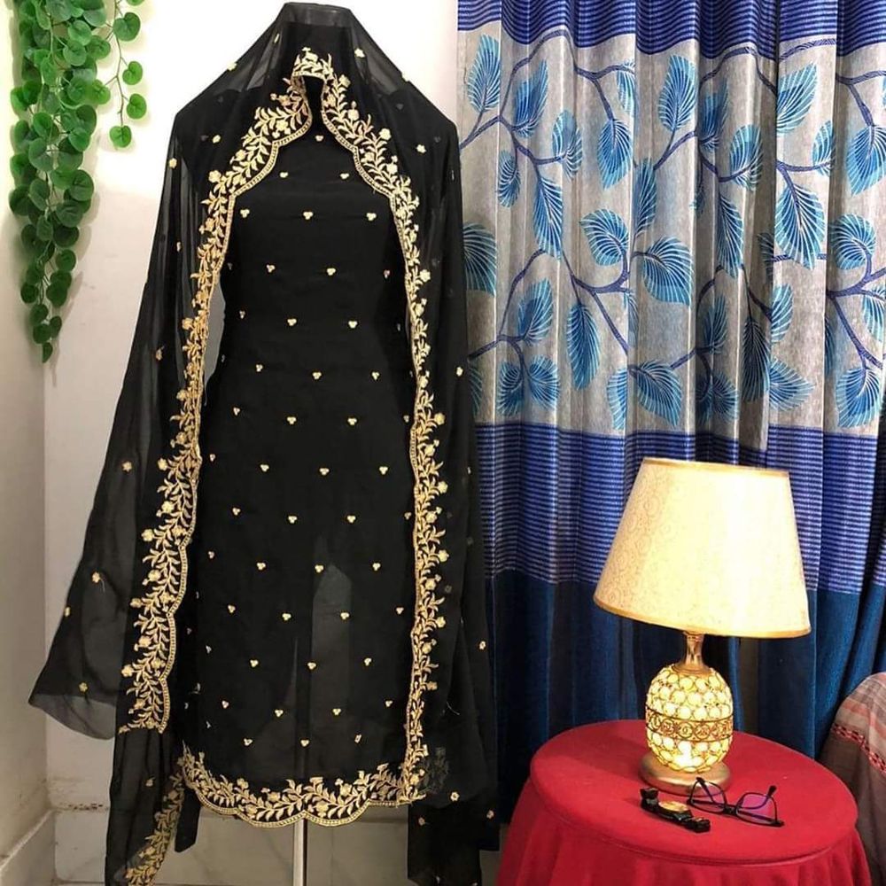 Embroidery Work  Georgette Three piece 27