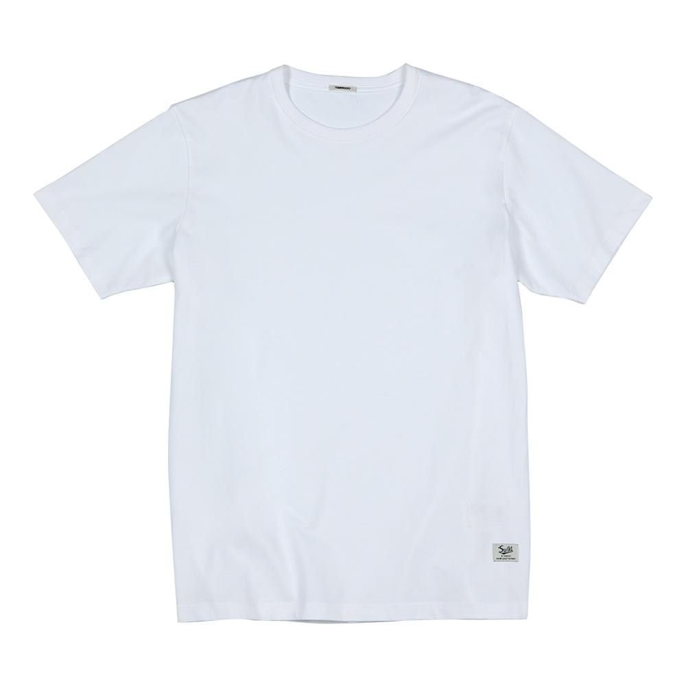 WOOD 2021 Summer New Solid T-shirt 100% Cotton  Compact-Siro Spinning O-neck Tops High Quality Plus Size Clothes SI980698