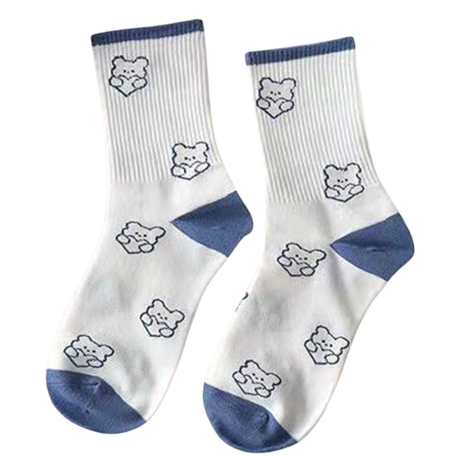 Women's Socks Cartoon Pattern Printing Design Knitted Non-slip Breathable Cute Casual Socks