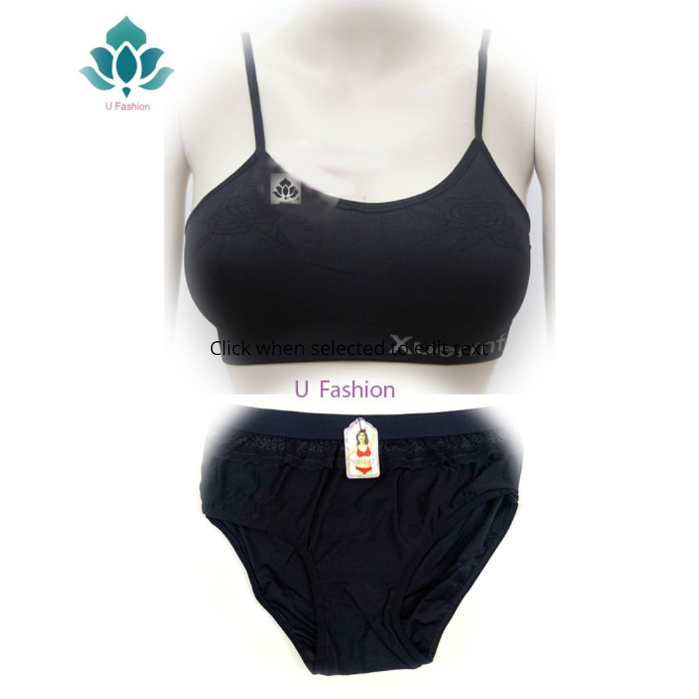 Body Shape With Stripe Thai Bra and Pantie for Teenager.