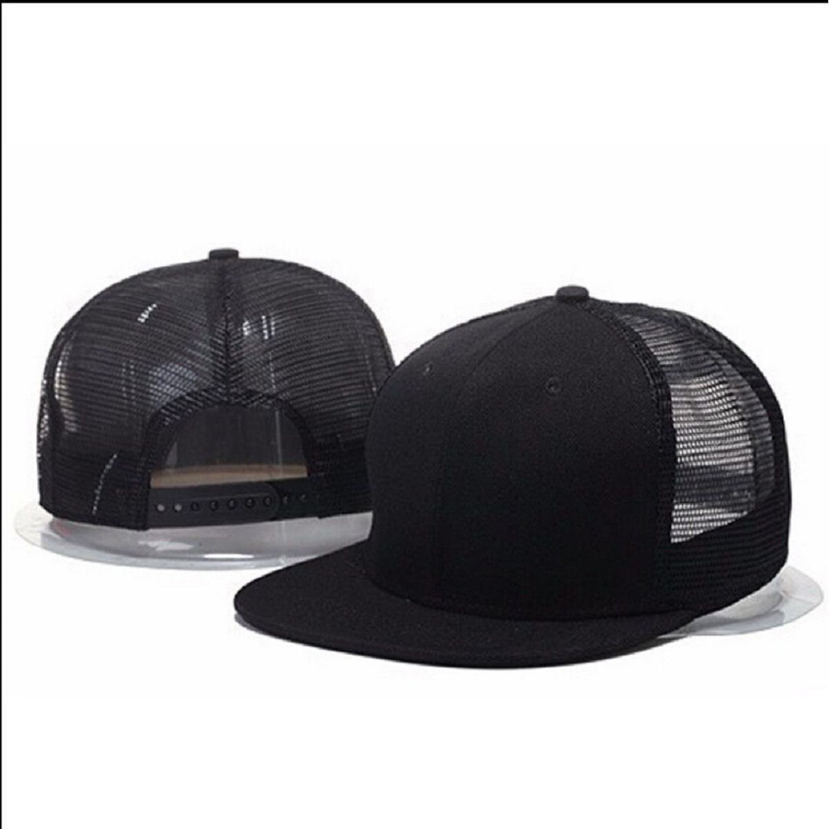 Snapback Trucker Baseball Cap Hat Men Unisex Mesh Flat Hat UK