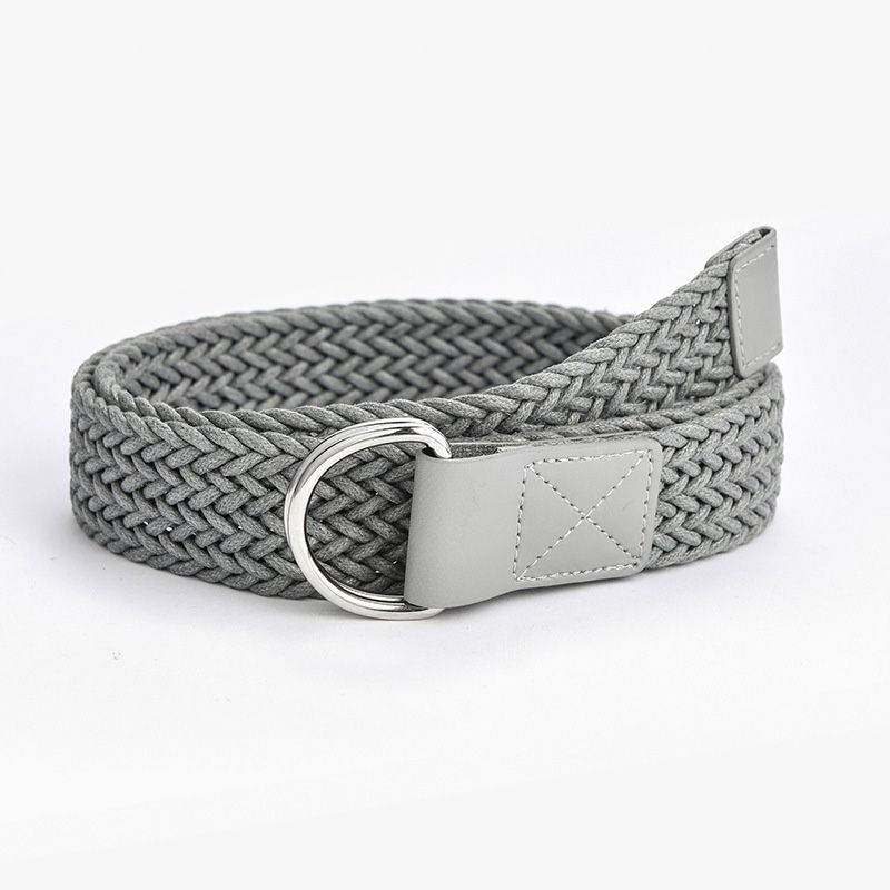 Loldeal 3.2x105cm New Double Ring Buckle Women's Wax Rope Woven Belt All-Match Dress Decorative Jeans Retro Belt Manufacturer