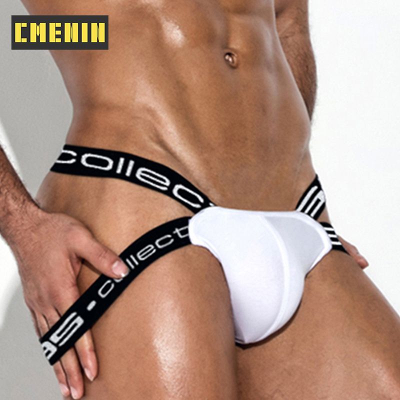 CMENIN Soft BS 1 Pcs Men Underwear thongs 2021 New Style Breathable Cotton Underpants 3 Colors Jockstraps BS3501