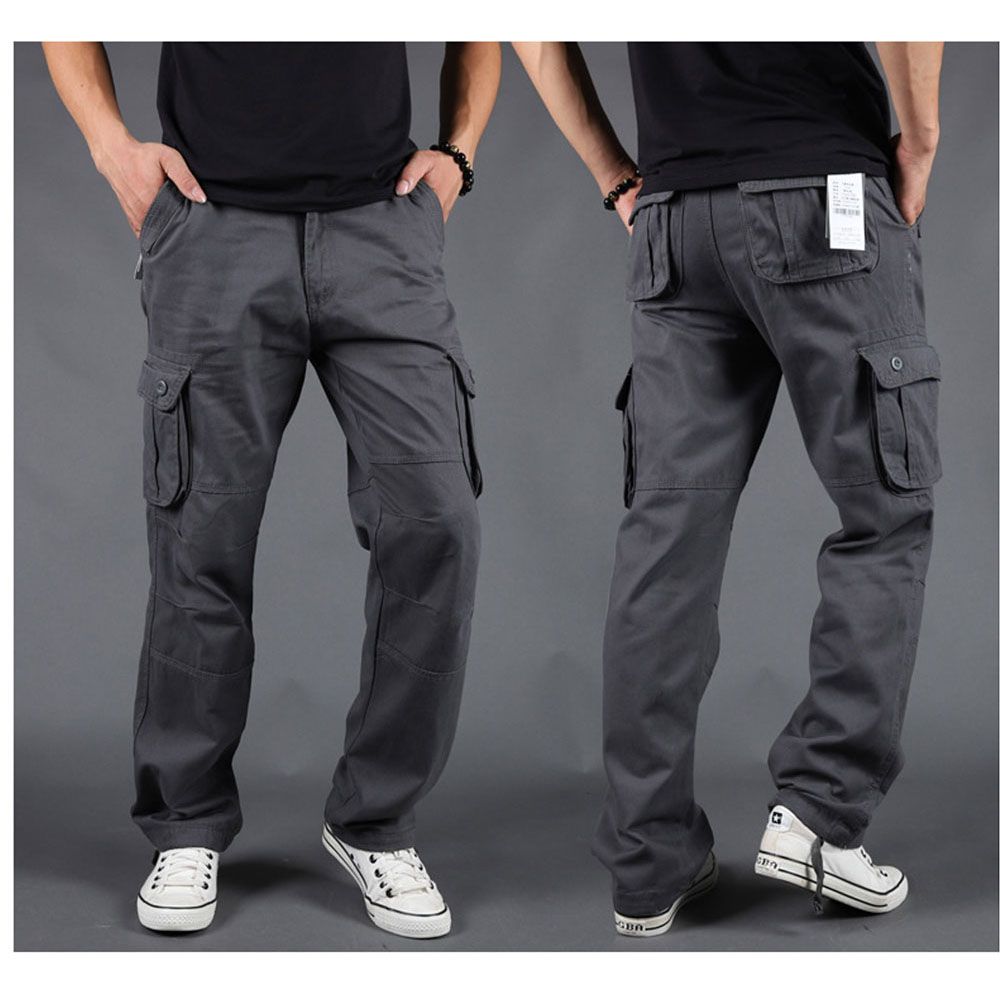 Side Zipperckets Cargo Harem Joggers Pants Men Tactical Casual Harajuku Streetwear Sweatpant Trousers Male Pants baggy