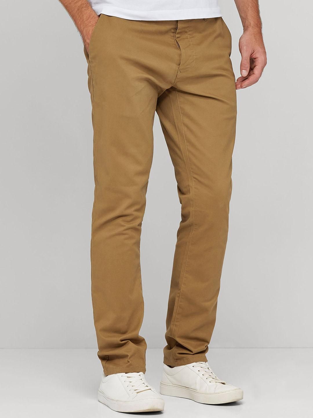 Khaki Twill Gabardine Pant For Men