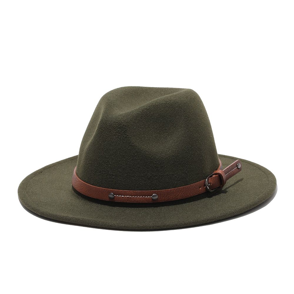 2021 winter fedora hats for women fashion Flat wide Brim Wool Felt Jazz Fedora Hats for men goth top vintage wedding Hat cap