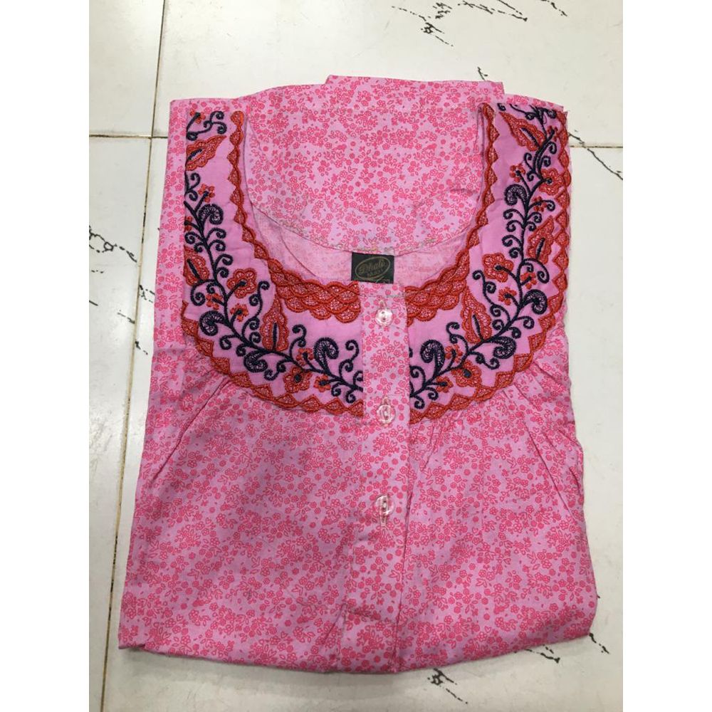Female  cotton maxy - Multicolour