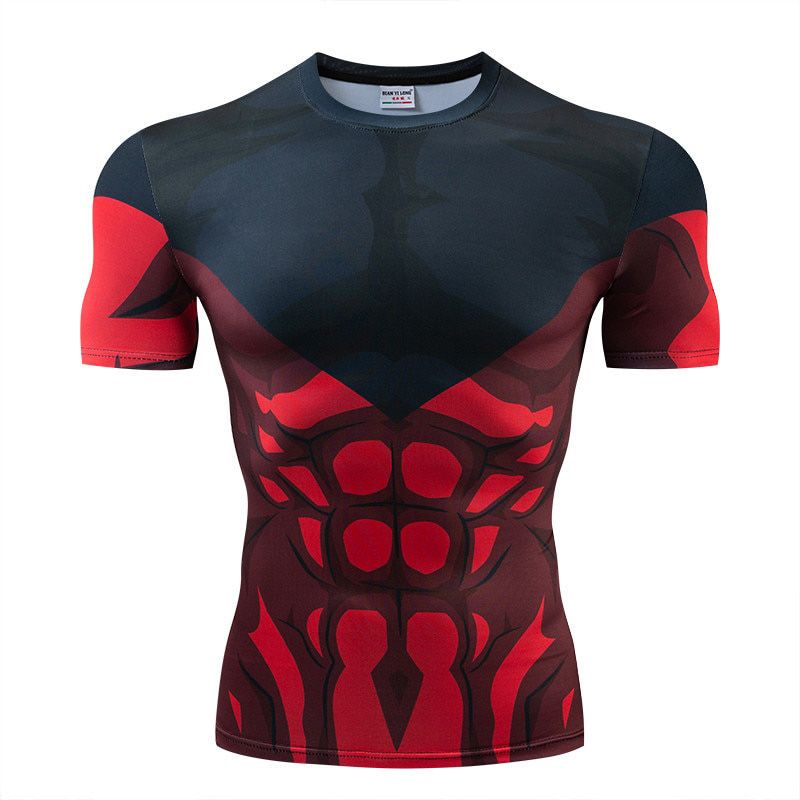 New Nightwing Short Sleeve Compression Shirts Thanos 3D Printed T shirts Men 2018 Summer NEW Crossfit Top For Male Fitness Cloth