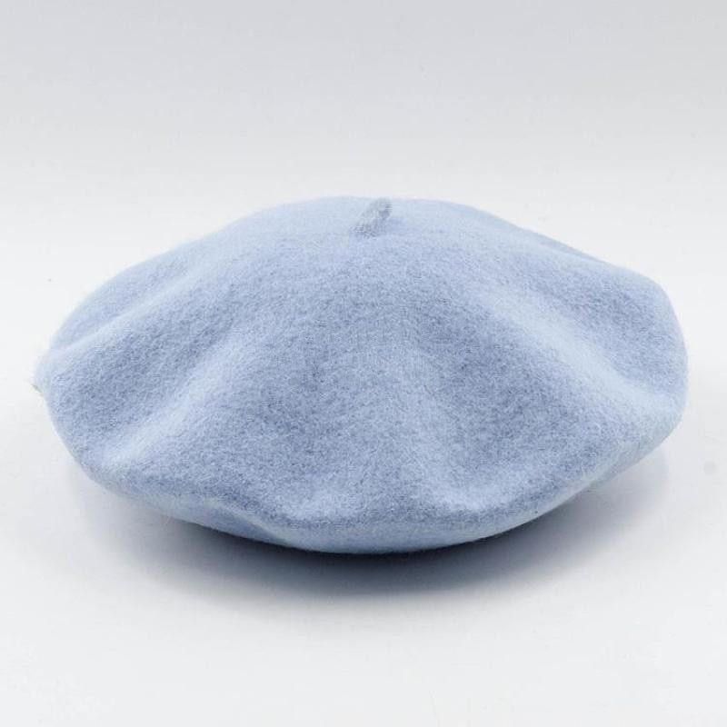 Wool B French Beret for Women Men in Plain Colours Ladies  Fashion Elegant and cute Girls Hat Autumn Winter Wholesale