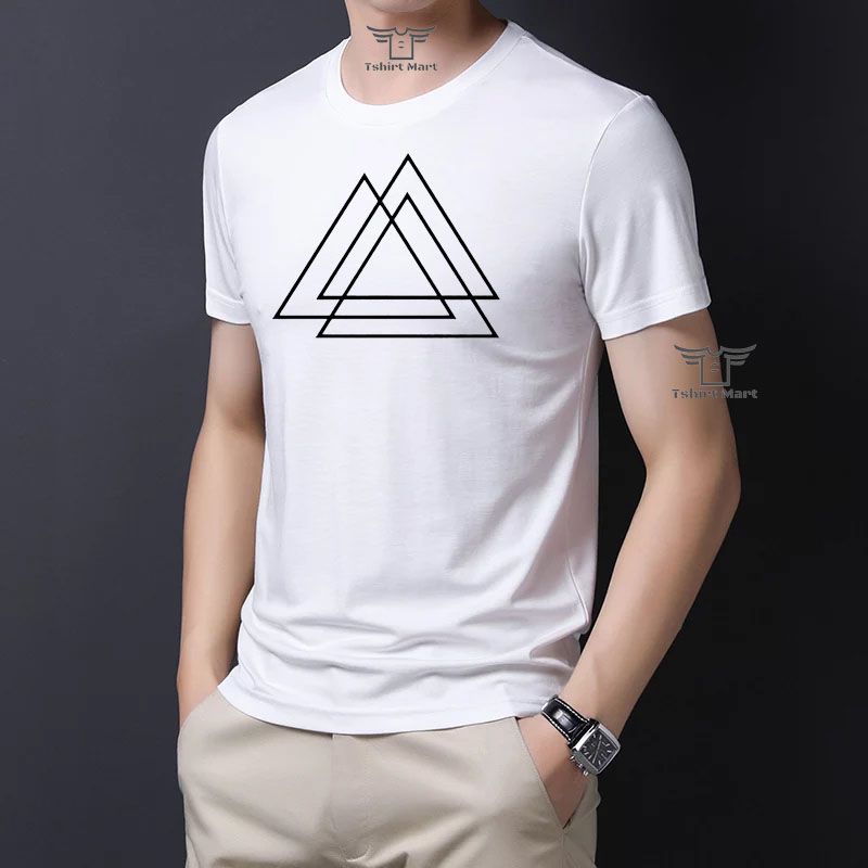 Triangle Comfortable Jersey fabrics Short Sleeve Tshirt for Menz