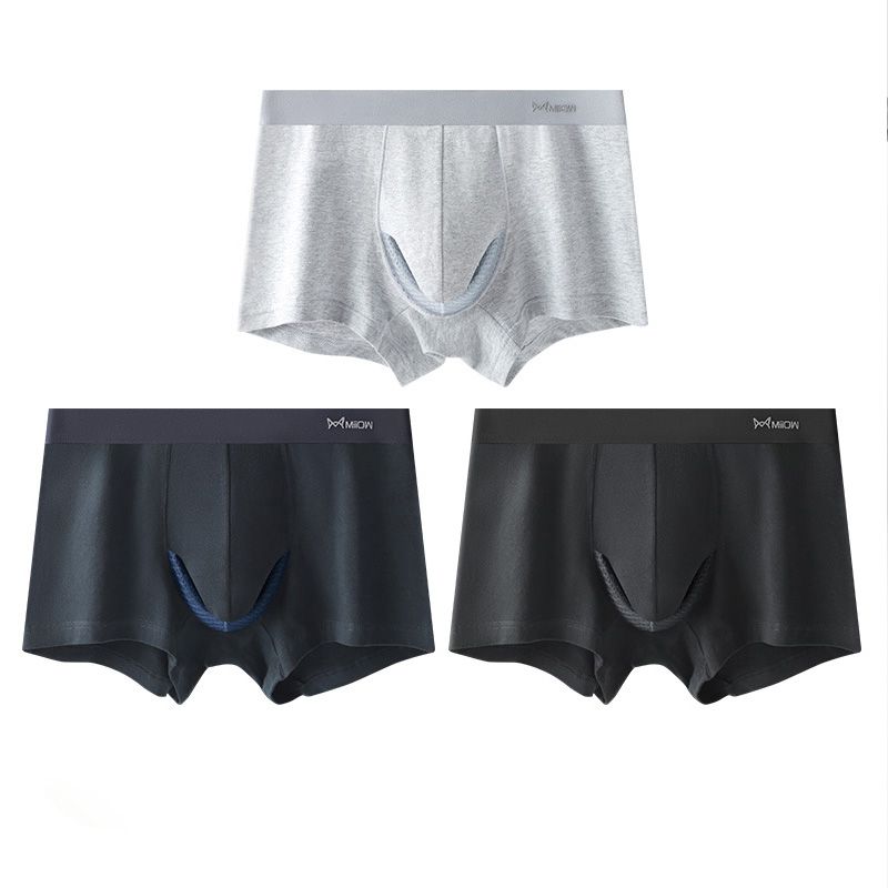 CMENIN MiiOW 3Pcs New Sexy Men's Panties Boxers Shorts Underpants Soft Cotton Trunks Man Underwear Boxer Men Freegun M1751