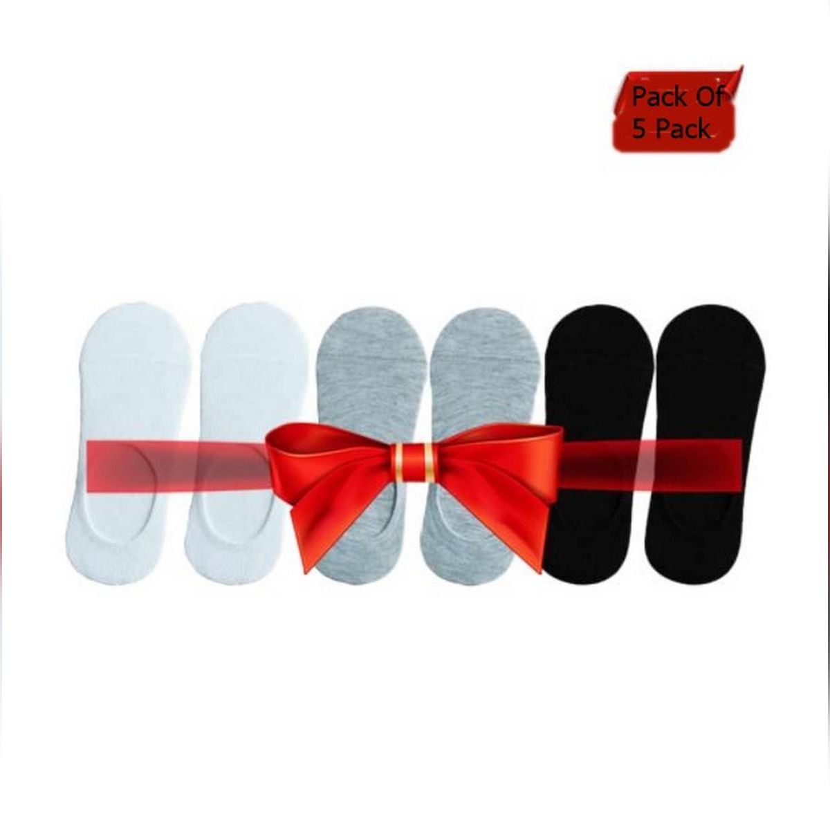 China Socks Ultra Low Cut No Show Socks for Men Pack Of 5