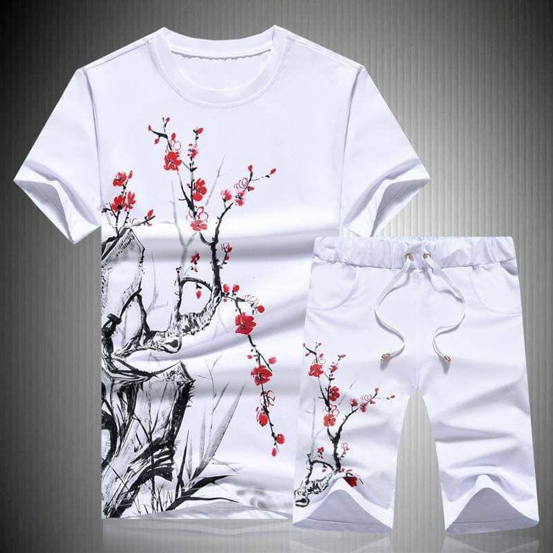 white  printed Exclusive Summer Combo T-Shirt & Pant
