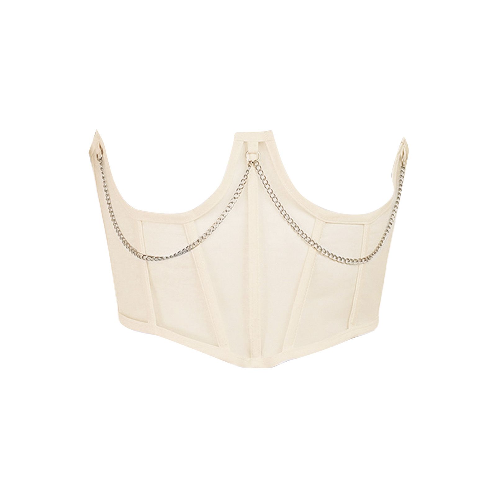 Body Shaper Belt Metal Chain See Through Push Up Waist Cincher