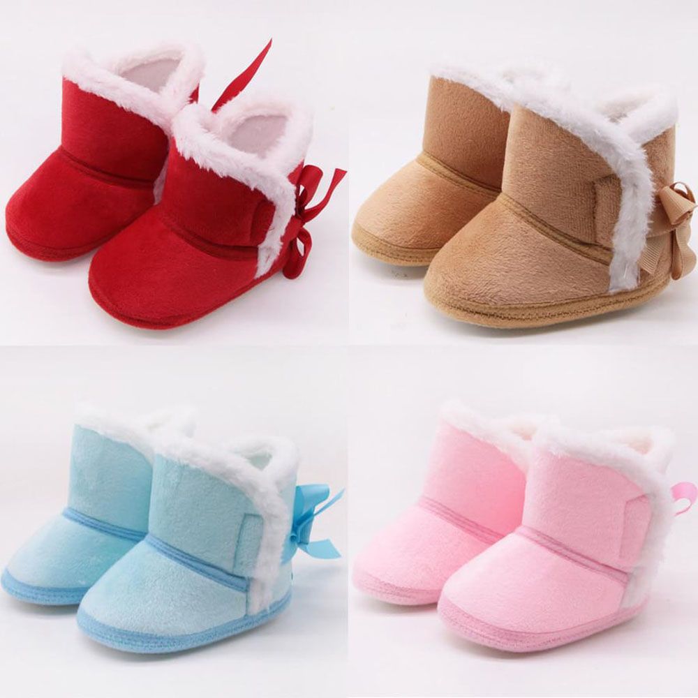 Winter Baby Boys & Girls Shoes / Winter Infants Warm Shoes Faux Fur, Girls Baby Booties Leather Boy Baby Boots. Easy And Comfortable Woman & Boy Shoes For Winter/ (6-18 Month ) Baby Shoe / New Wool Soft Shoe For Unisex.