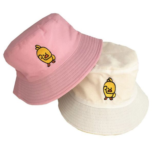 Duck Bucket Hat for Men Women Fashion Cotton Reversible Bob Femme Caps Panama Sad Fold Sun Beach Fisherman Hat