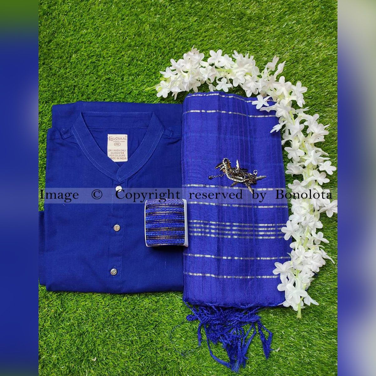 Zoom saree & Indian Panjabi Couple Package