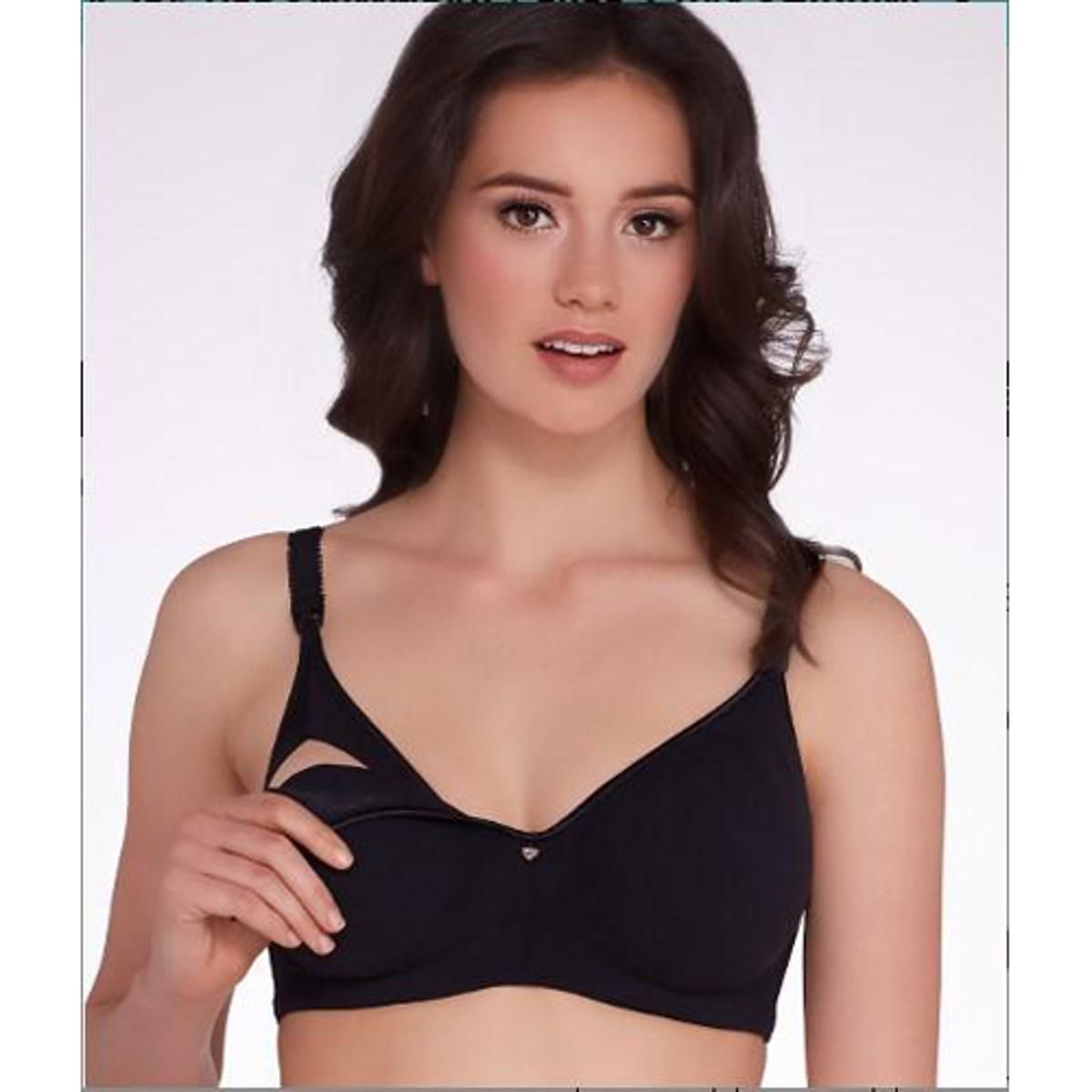 Cotton Breast Feeding Bra for Women - Black