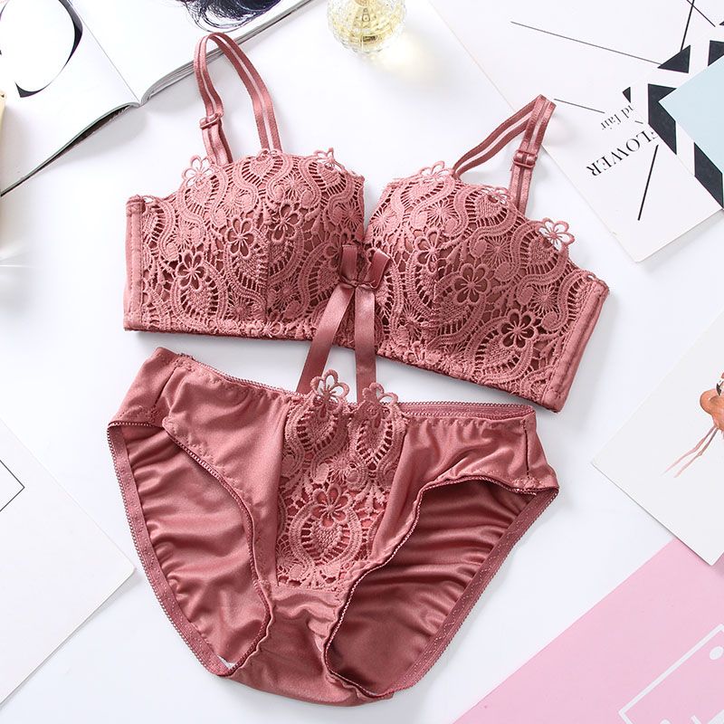 Women Push Up Bra Set