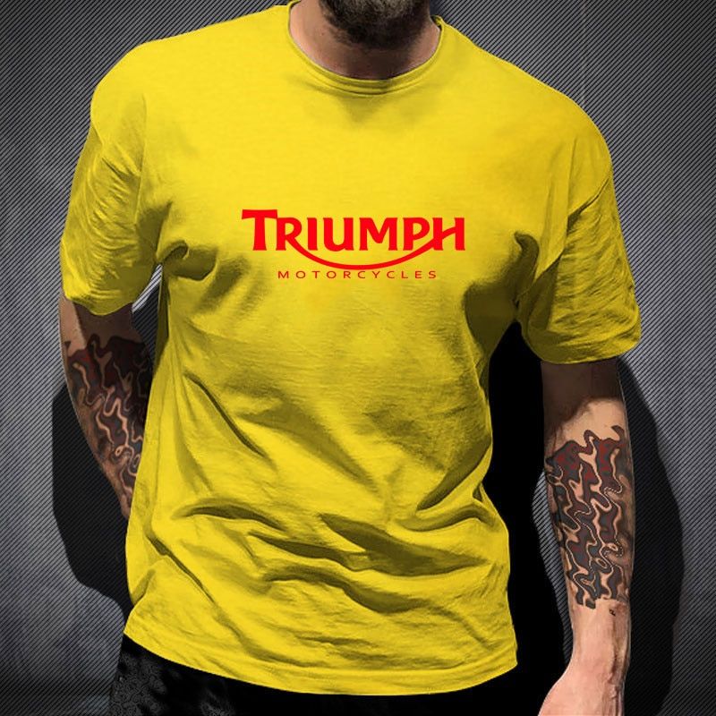 Men's funny cotton shirt oversizet classic triumph motorcycle t shirt good quality top t-shirt Summer men's shirts