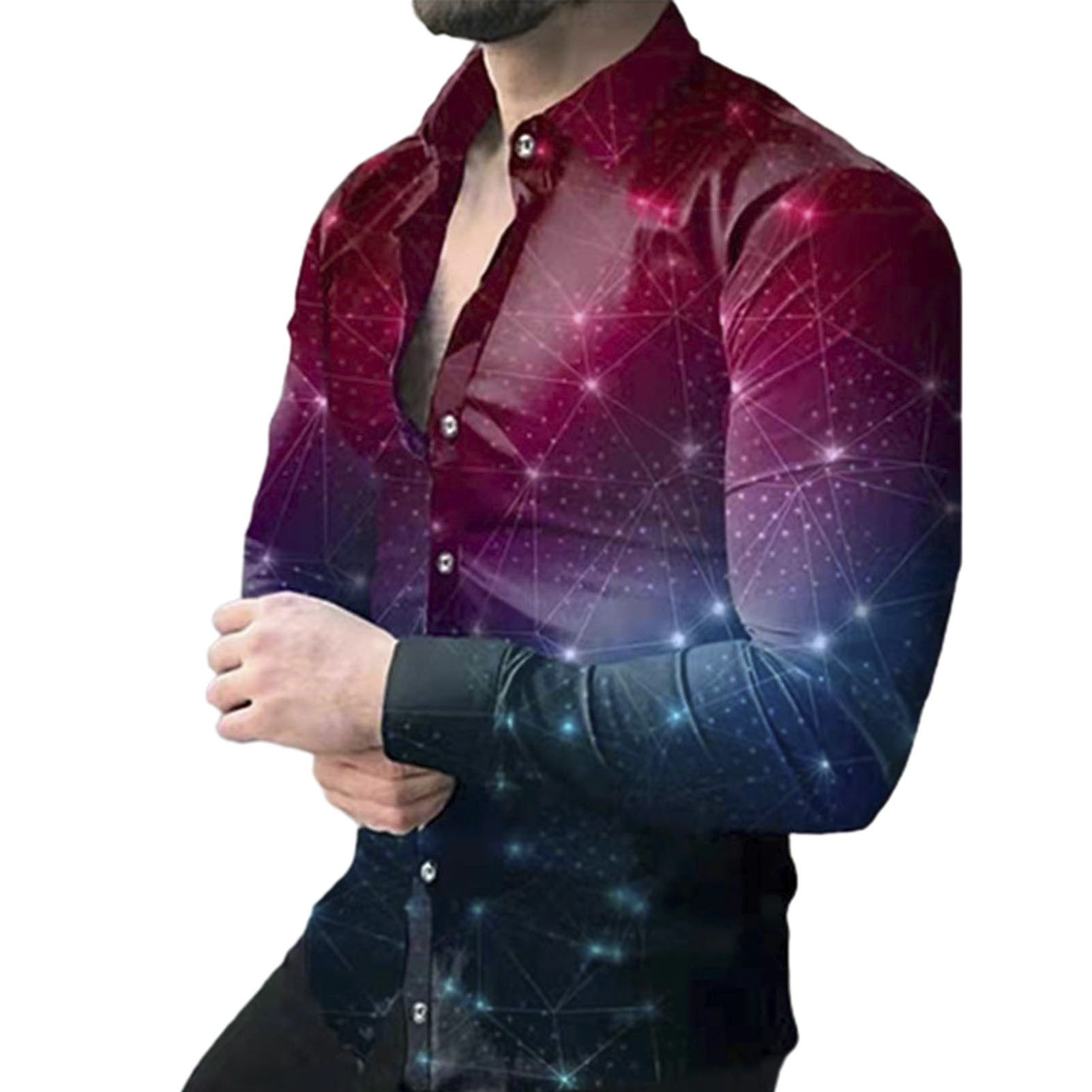 Men T-shirt Colorful Leisure Men Shirt