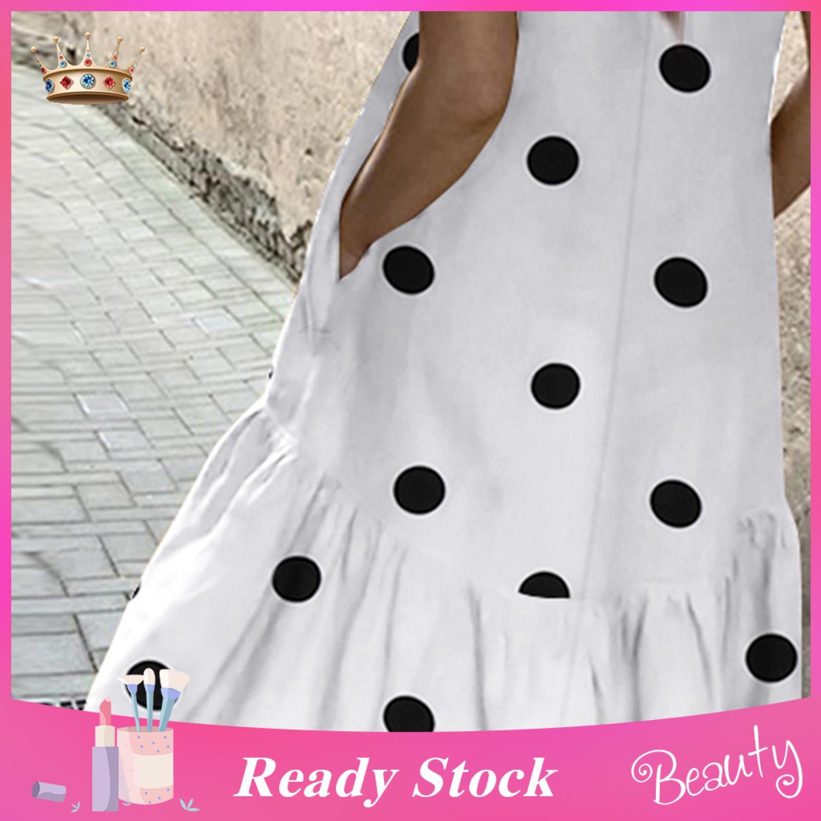 di Dress Loose-fitting Contrast Color Flounced Lady Dress
