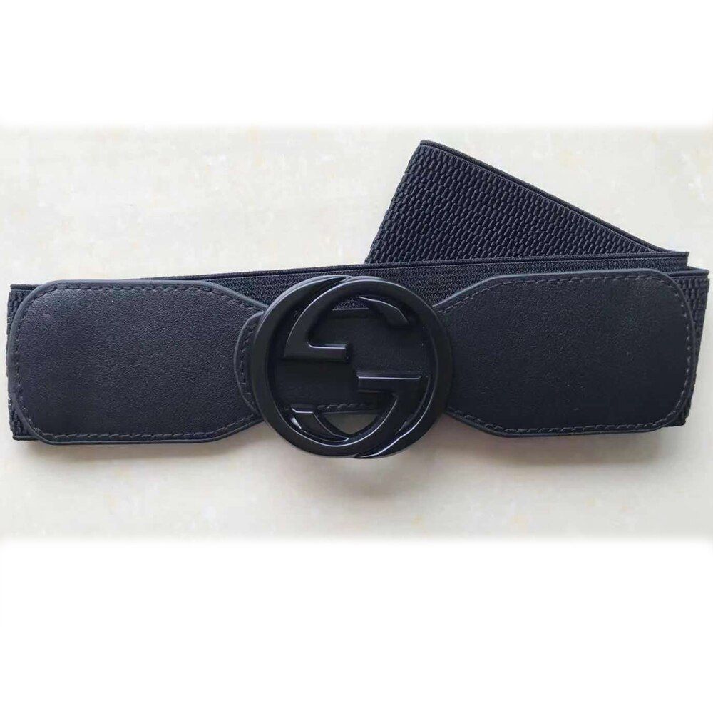 Beltox Women’s Elastic Stretch Waist Belts w Rings Rainbow Buckle