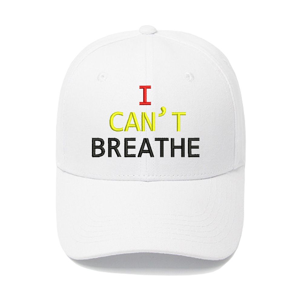 Breathe Letters Printed Unisex Outdoor Baseball Cap Cotton Hat
