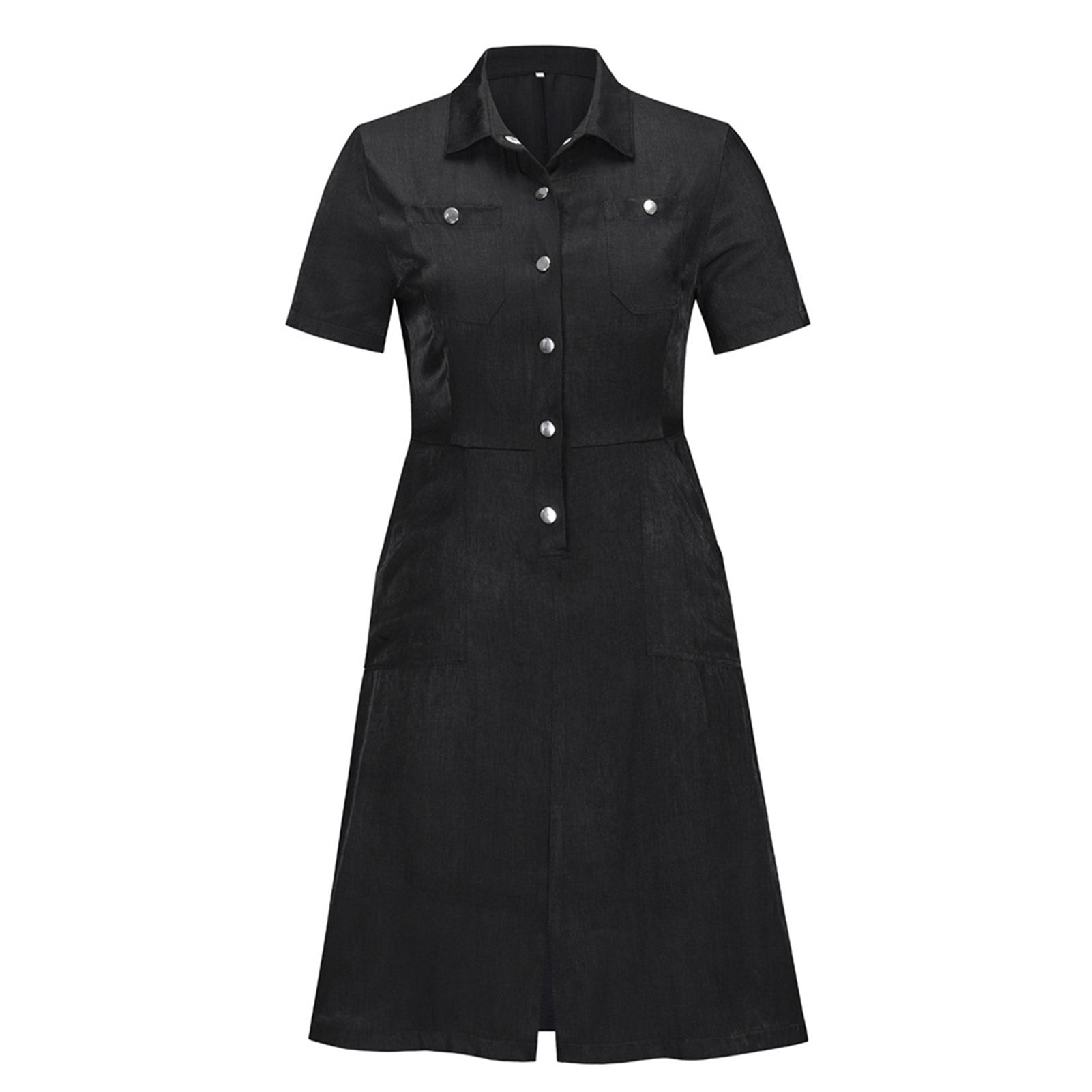 Dress Solid Color Colorfast Girl Dress