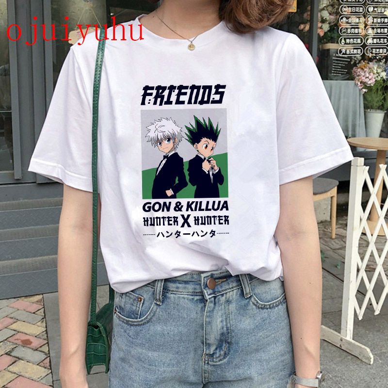 90s Japanese Anime Hunter X Hunter T-shirt Graphic Tees Men Harajuku Kawaii ua Tshirt Funny Hisoka T Shirt Tops Uni Male