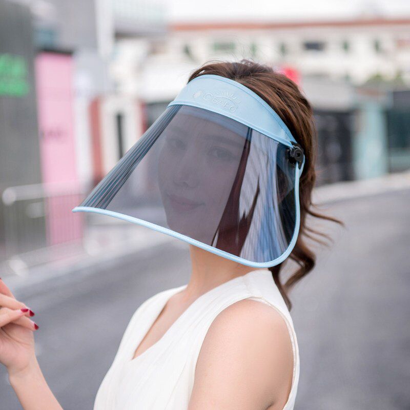 2018 Summer Women Visor Empty Top Hat Wide Large Brim Face Sunscreen Cap Foldable Beach Travel Hats UV Protection Cap