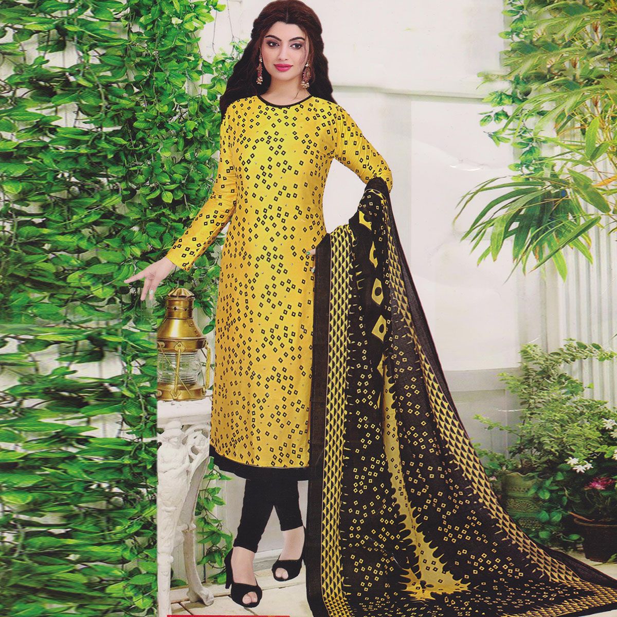 Cotton Unstitched Salwar Kameez for Women