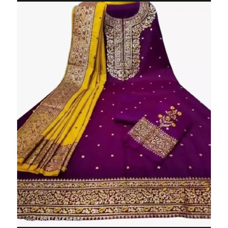3Piece New Gorgeous Unstitched Cotton Digital Printed Salwar Kameez for Women ( 3 Piece ) No Ratings