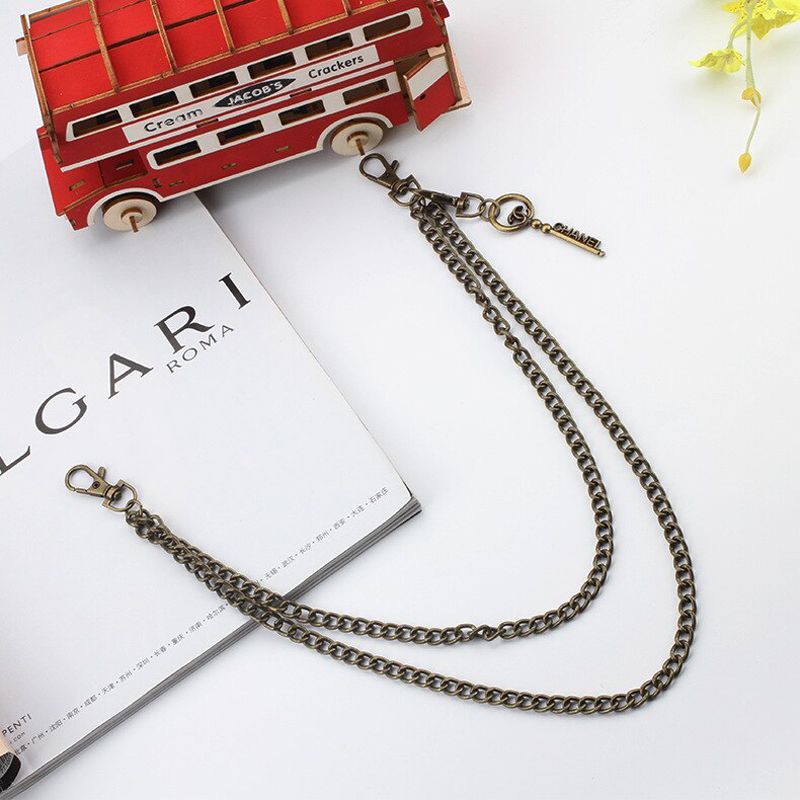 Fashion Rock Punk Hook Pants Waist Link Belt Metal Wallet Silver Chain Hip Hop Belts for Women Pants Accessories
