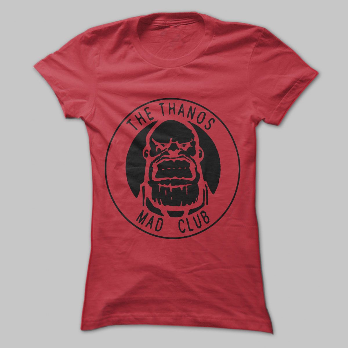 Thanos Red Cotton T-shirt  Taz Fashion