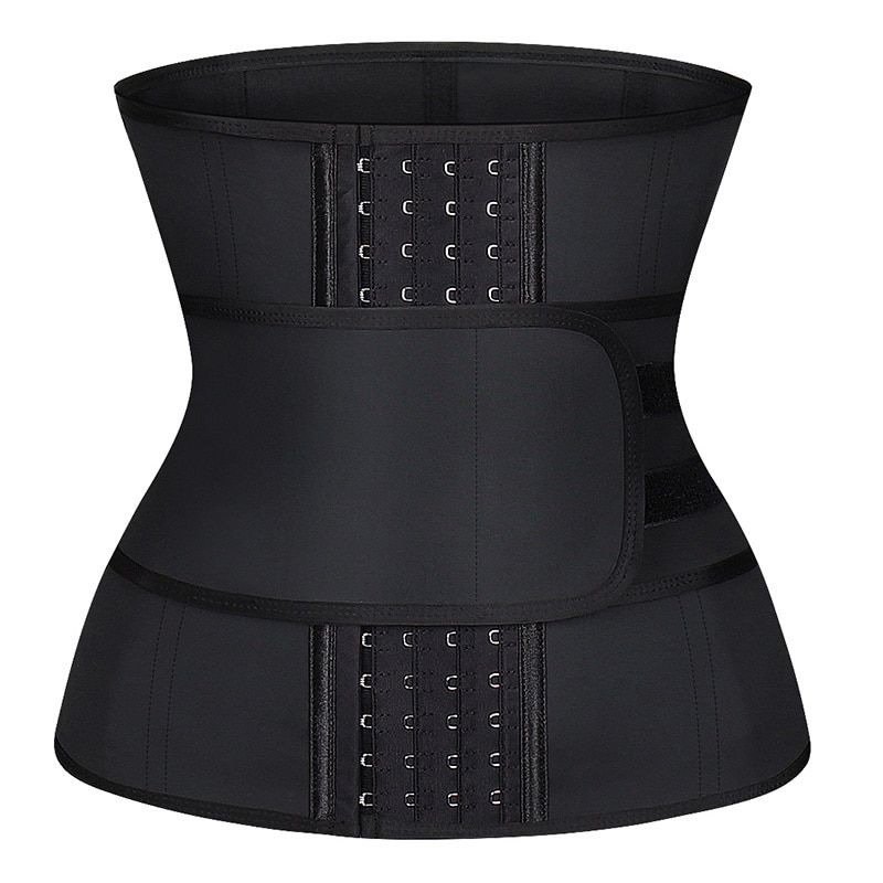 Women Latex UnderTraining Cincher Workout Waist Trainer Corset Tummy Control Girdle Workout Slim Belly Band for Weight Loss