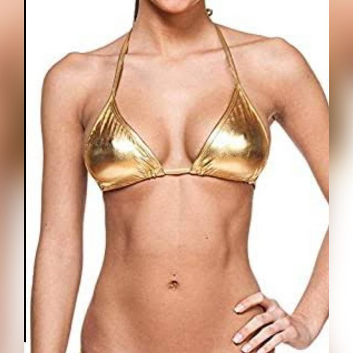Gold bikini  Bra  swimwear ,yoga sleep wear use for woman comfortable  and soft for Women